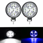 2 шт. мерцающий светильник 63 Вт Светодиодный светильник внедорожный ATV льда светодиодный внедорожный головной светильник s 9V-60V мотоциклов Светодиодный точечный светильник s Fso флэш-память для авто