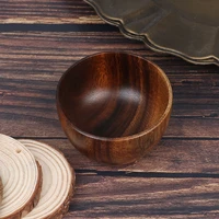 salad bowl practical durable wooden simple storage holder kitchen bowl cutlery