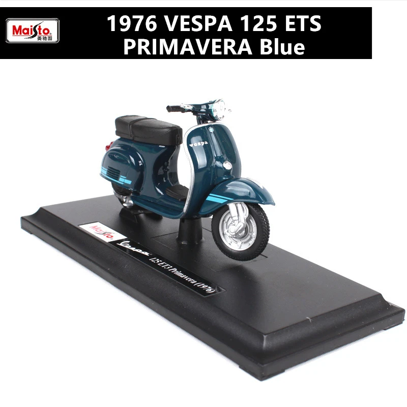1976 Maisto 1:18 12 стилей Piaggio скутер сплав модель Vespa Мотоцикл Vespa модель Римский праздник коллекционные подарки - Цвет: 1976