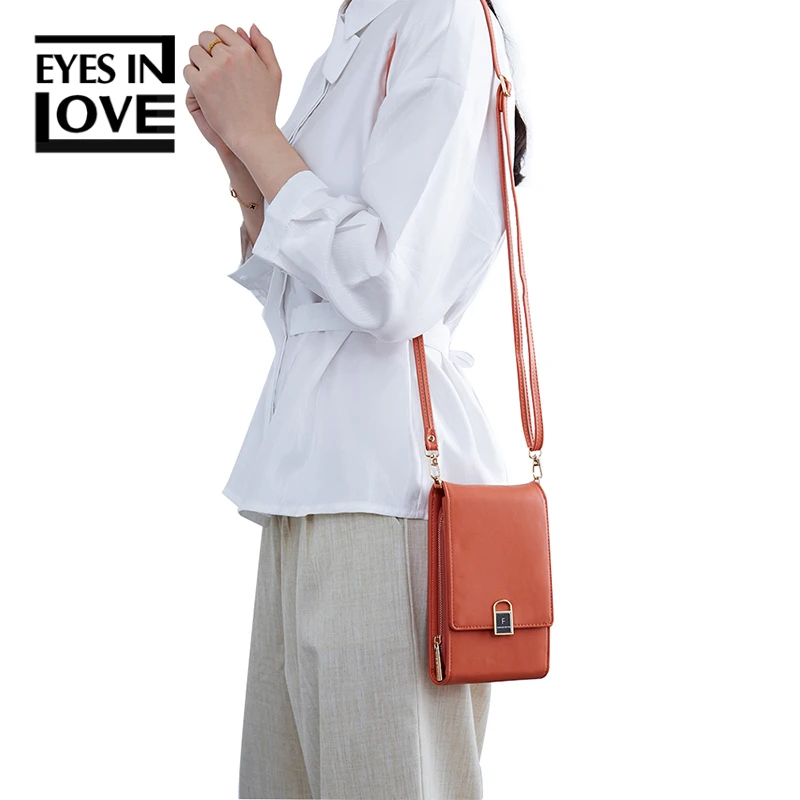 Миниатюрные дамские сумочки на плечо Женский кошелек с откидной крышкой для