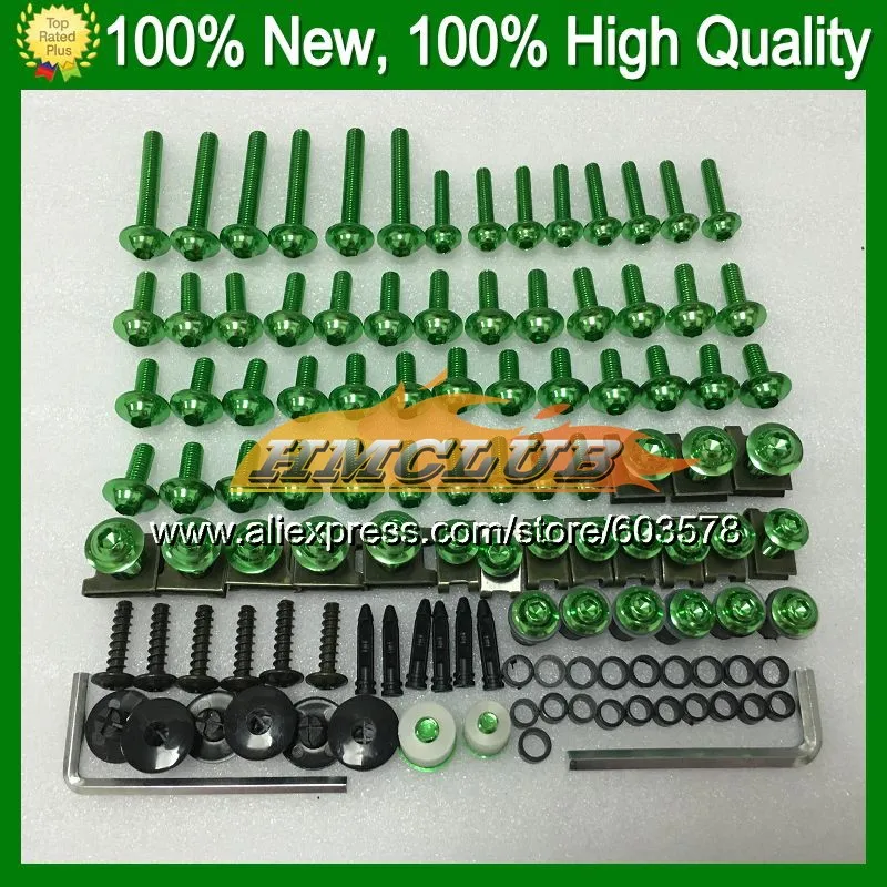 

Fairing bolts full screw kit For KAWASAKI NINJA ZZR400 93 94 95 96 ZZR 400 ZZR 600 ZZR600 97 98 99 00 CL12 Nuts bolt screws Nut