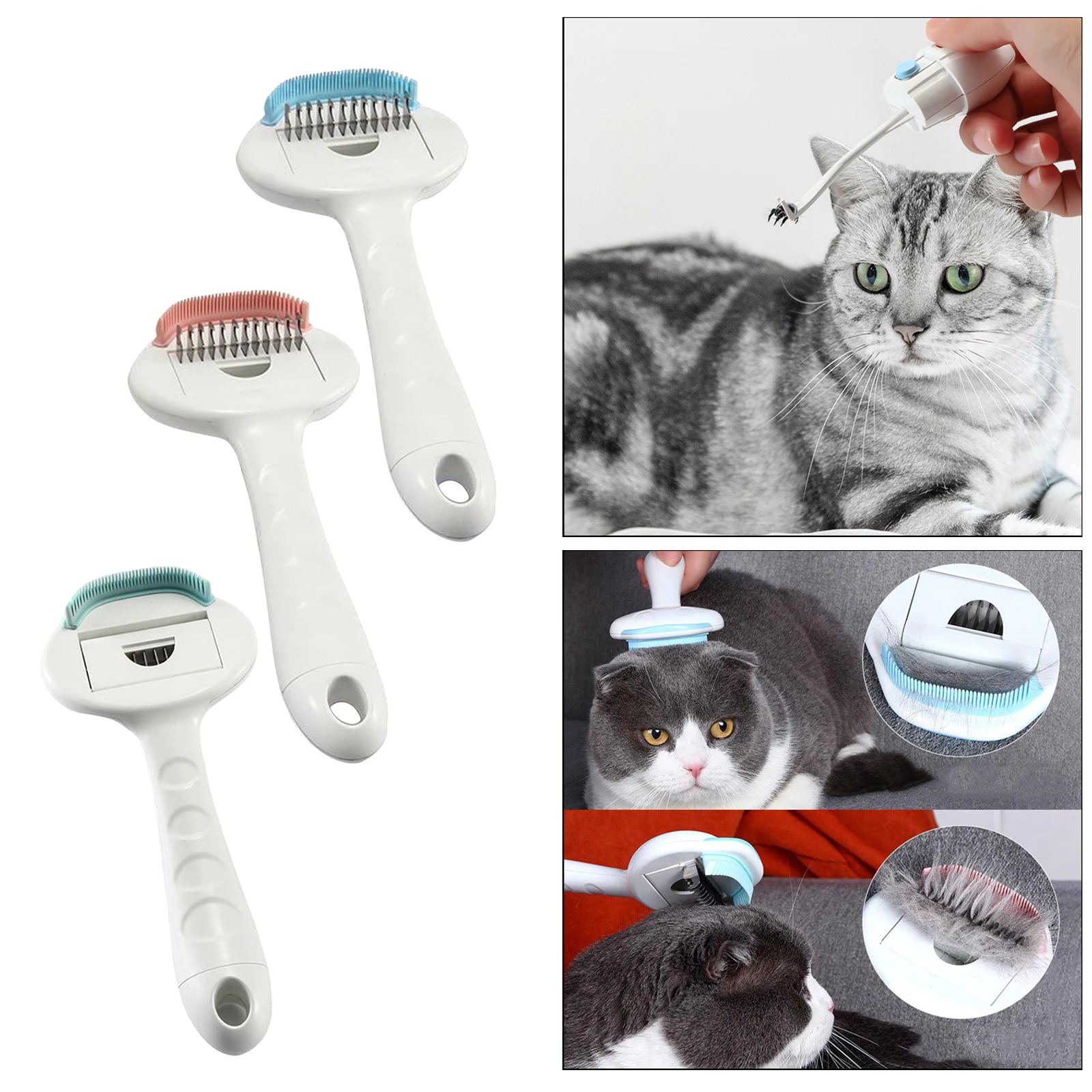 

Pet Hair Removal Comb Cats & Dogs Grooming Comb Brush Tools Cleaning Open Knot Hair Flea Comb