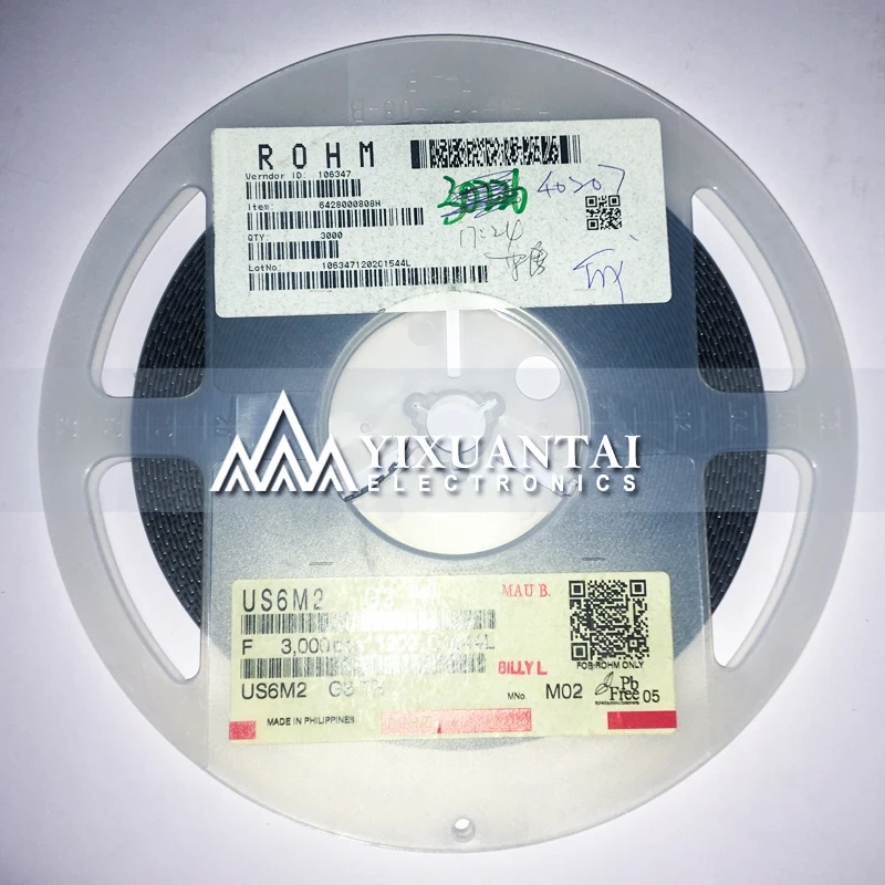 100 шт./партия бесплатная доставка оригинальный 2N7002DW 702 2N7002SPT US6M2GTR M02 US6M2 G3 TR M03 SOT363 |