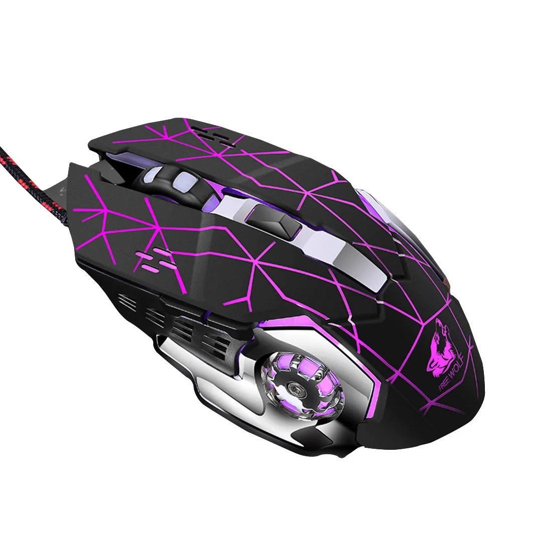 

Wired Gaming Mouse USB Optical Gamer Mouse Ergonomic Mice 6 Buttons 3200DPI Computer Programmable Mouse For PC Laptop Desktop