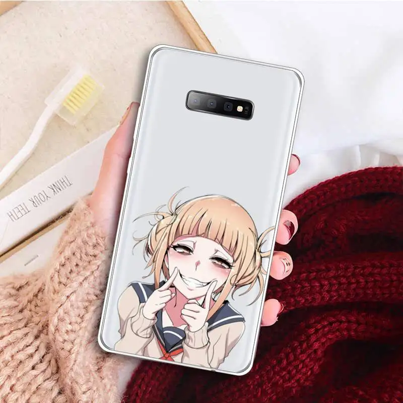 

Himiko Toga Phone Case Transparent For Samsung Galaxy A 71 21s S note 8 9 10 plus 20 ultra