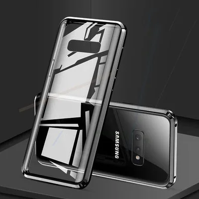 S8 алюминиевая рамка магнит защитный чехол для samsung Galaxy S8plus металлический бампер чехол для samsung Galaxy S9 S9plus бампер чехол