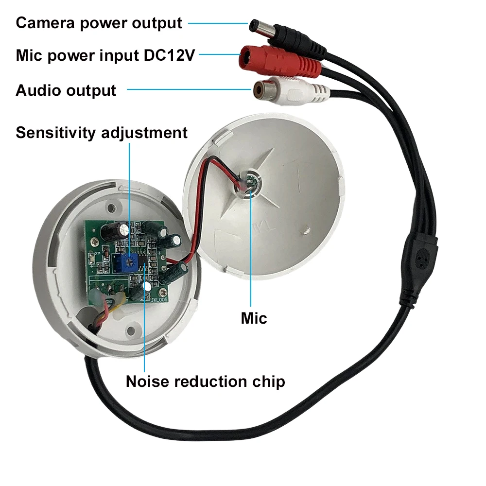Мини CCTV Микрофон видеонаблюдения аудио монитор Mic звук Палочки для AHD DVR IP Камера