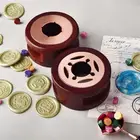 Плавильная печь в стиле ретро, печь для плавления из твердой древесины, кастрюля для воска, палочки, нагреватель для воска, декоративное ремесло, штамп-свеча