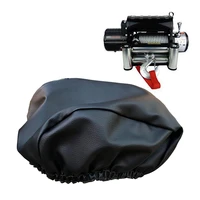winch protection cover soft waterproof winch dust capstan cover driver recovery 3500 17500 lbs black car trailer suv accessory