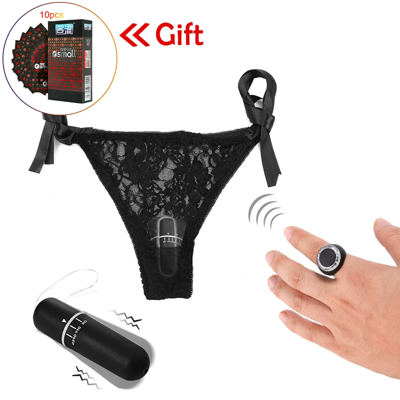Вибрирующие трусики с вибратором 10 скоростей беспроводной пульт дистанционного