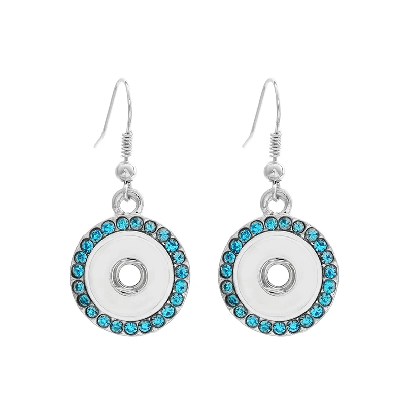 Женские винтажные серьги подвески с кристаллами 12 мм|snap earrings|earrings for12mm snap earrings |
