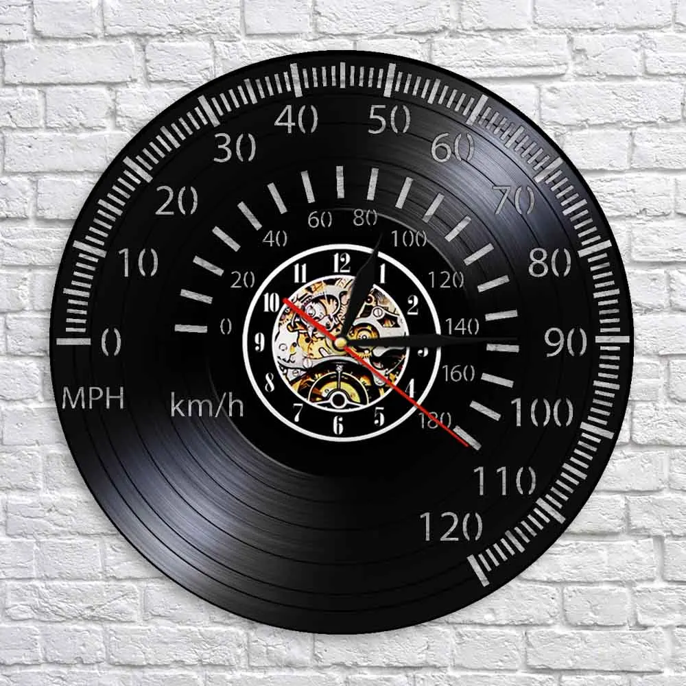 Винтажные настенные часы с тахометром для кафе спидометр мотогонок велосипедов