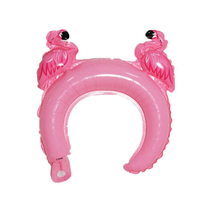 Flamingo 10pcs 10 шт./лот милый Микки повязка на голову "Минни" фольгированный шар кролик медведь животные воздушные шары Детские игрушки День рождения украшения - Цвет: Flamingo 10pcs