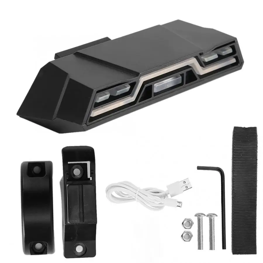 Велосипедный светодиодный фонарь светильник велосипед задний Предупреждение