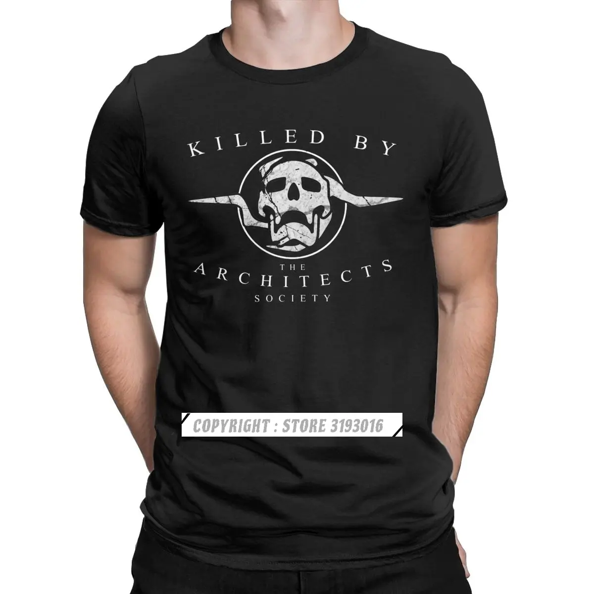 

Killed By The Architects Society T Shirts Men Cotton Tee Shirt Ace Spades Cayde Game Tee Shirt Christmas Camisas