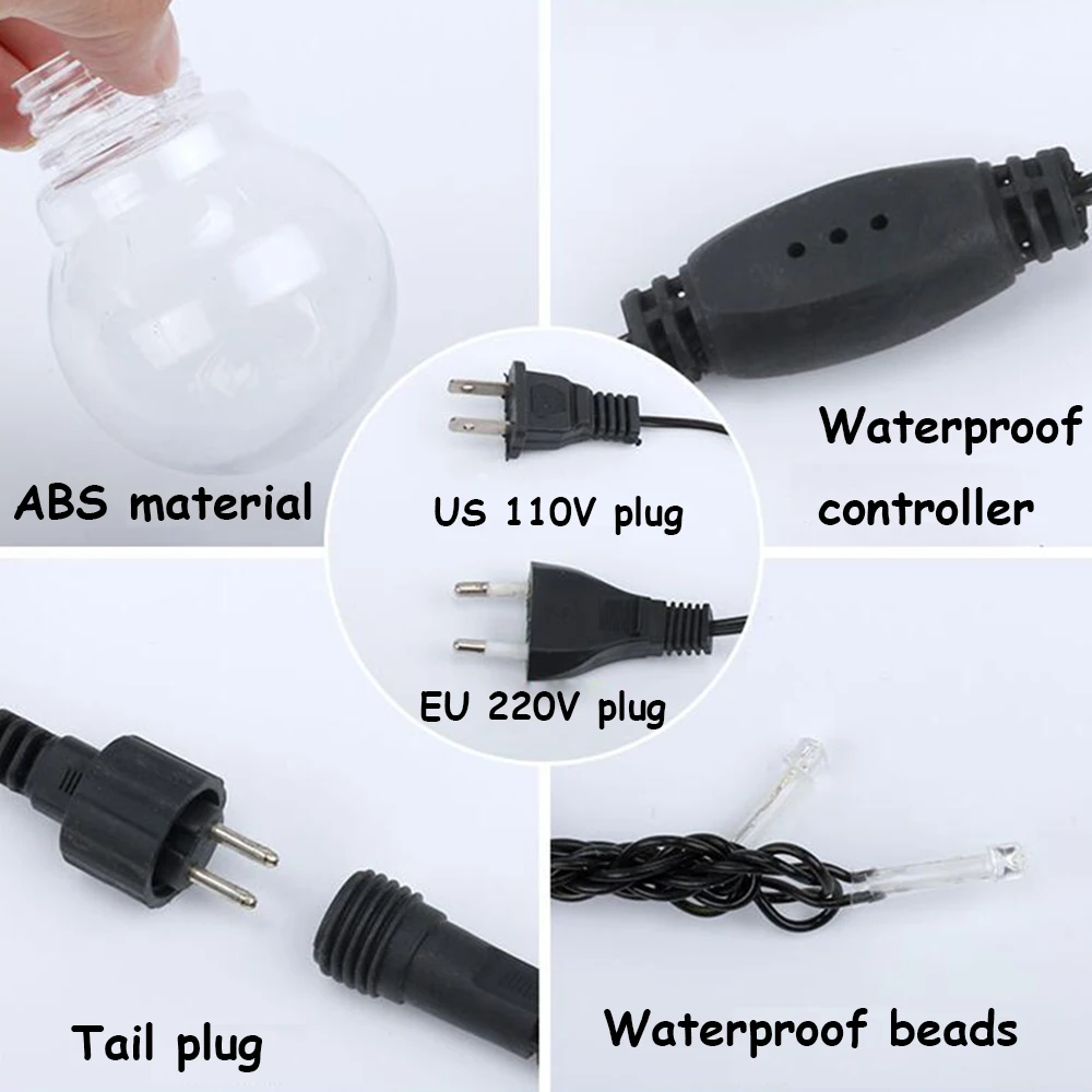 6 м Глобус гирлянда светодиодная сказочная световая Рождественская 20 лампочка