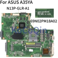 kocoqin laptop motherboard for asus a35ya rev 2 0 69n02pm18a02 mainboard slj8e n13p glr a1