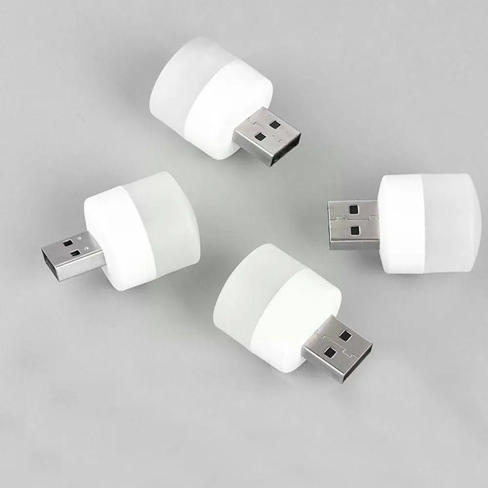 

Лампа с USB-разъемом для мобильного компьютера, маленький круглый светодиодный светильник с USB-зарядкой, ночники для чтения маленького разме...