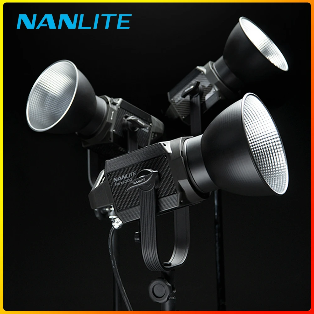 

NanGuang Forza 200 LED Video Light Nanlite 200w CRI 98 5600K Continuous Light for Photography Studio Film Lighting
