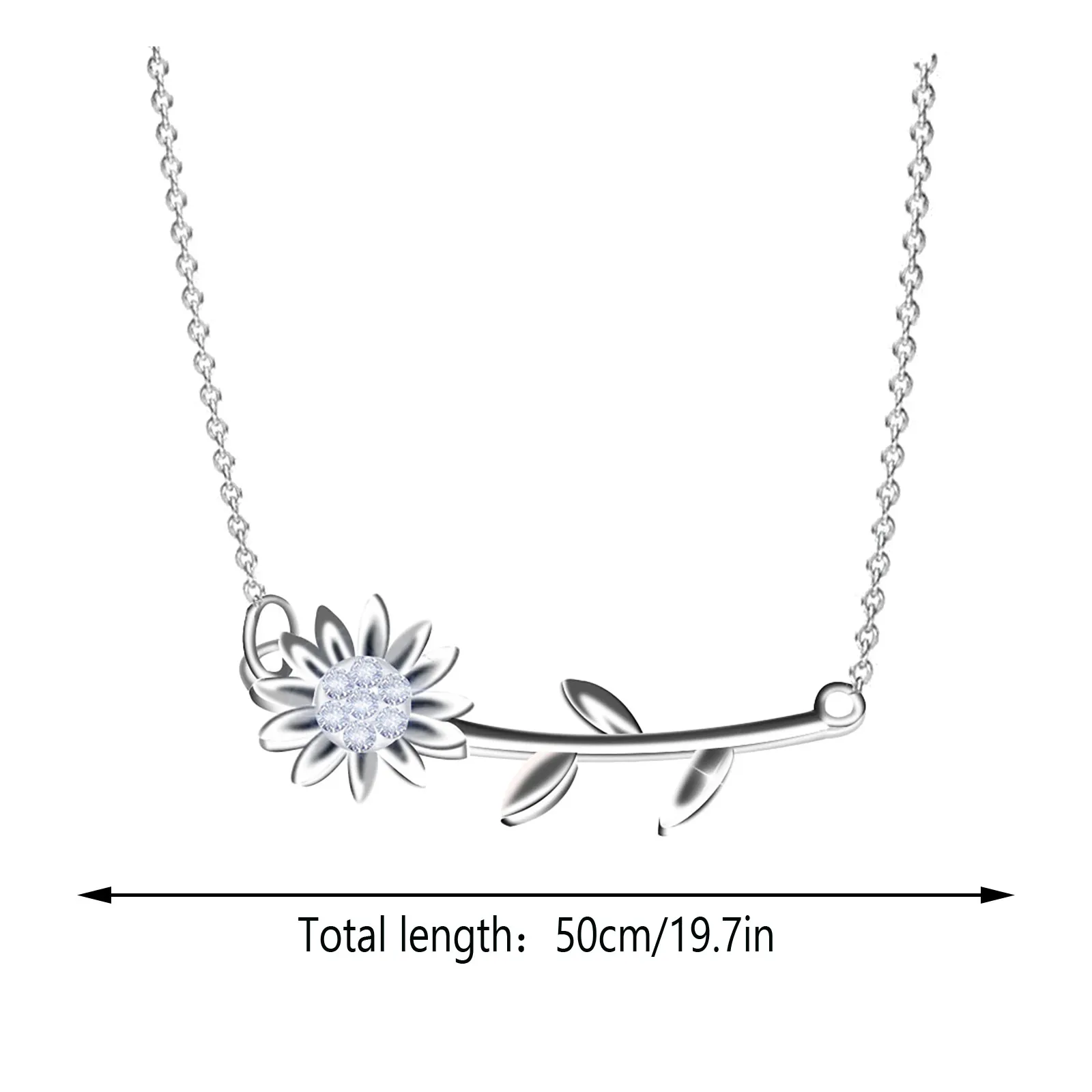 

Women's neck chain Sunflower Pendant Necklace Fashionable Clavicle Chain Nice Gift For Girls Jewelry Gifts collares para mujer