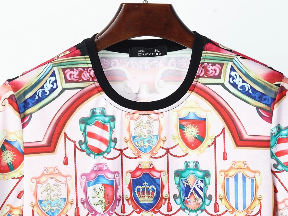 Футболка DUYOU мужская с надписью национальной команды дизайнерская тенниска