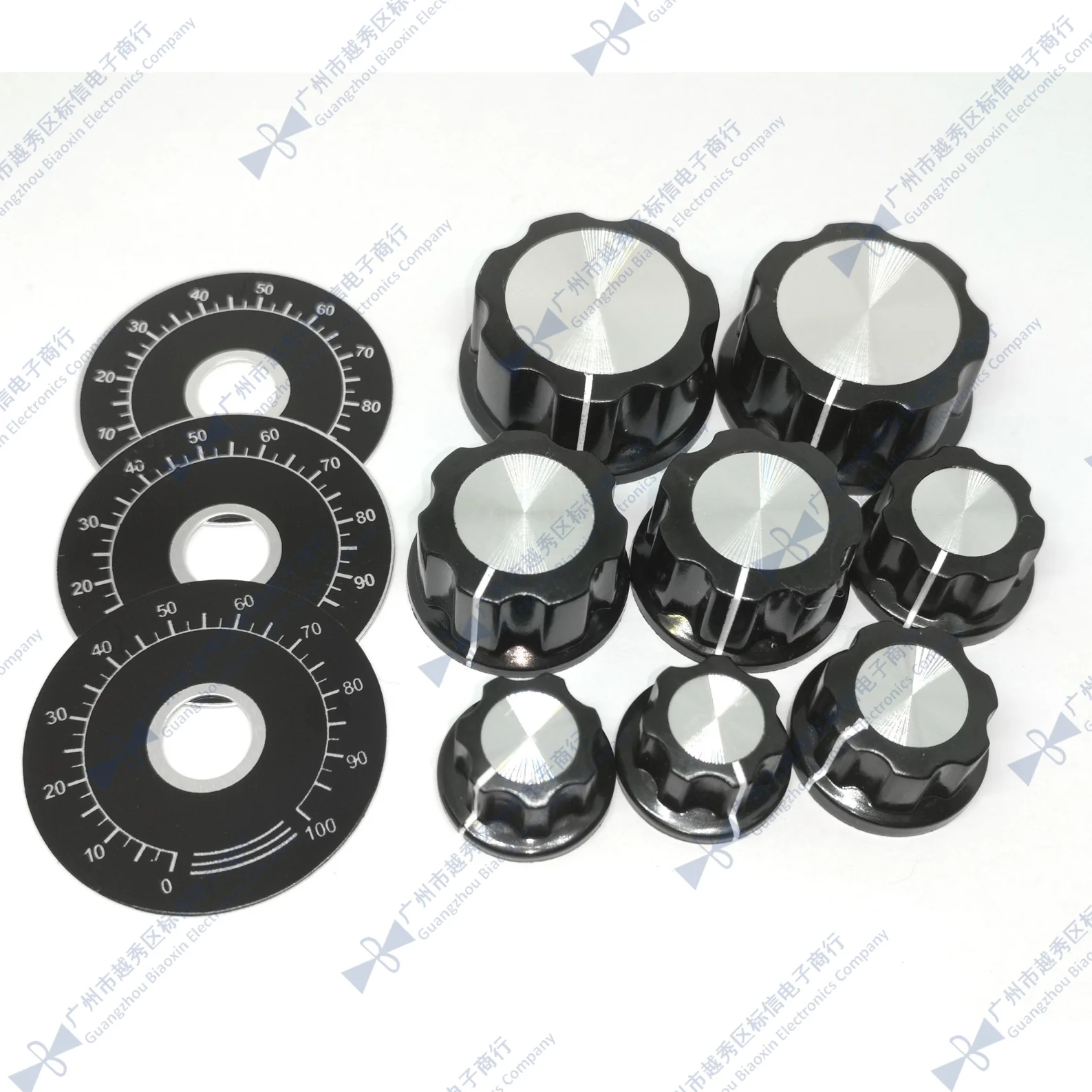 

Type A black bakelite knob cap MF-A01 MF-A02 MF-A03 MF-A04 hat knob scale piece diameter potentiometer
