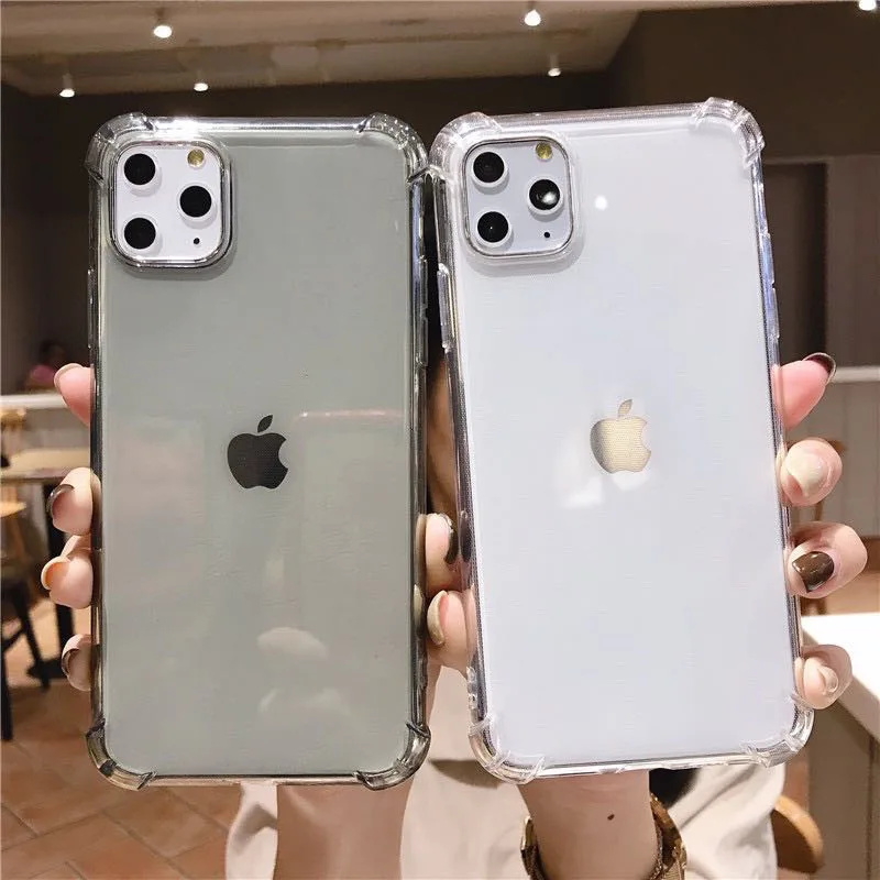 IPhone 11 Pro X XR XS MAX 6 6s 7 8 Plus улучшенный Ударопрочный силиконовый чехол для телефона