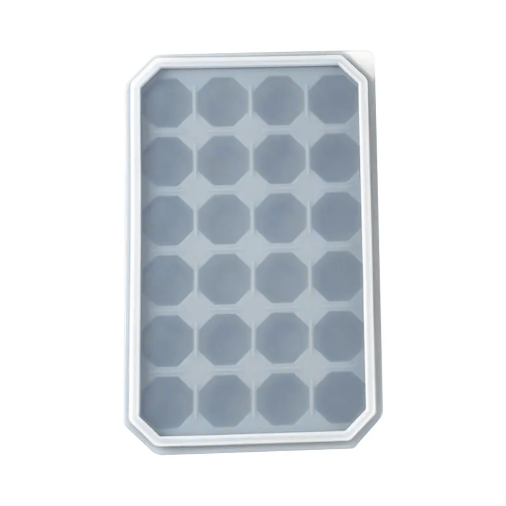 24 лоток для льда с крышкой форма напитков в морозильной камере из мягкого