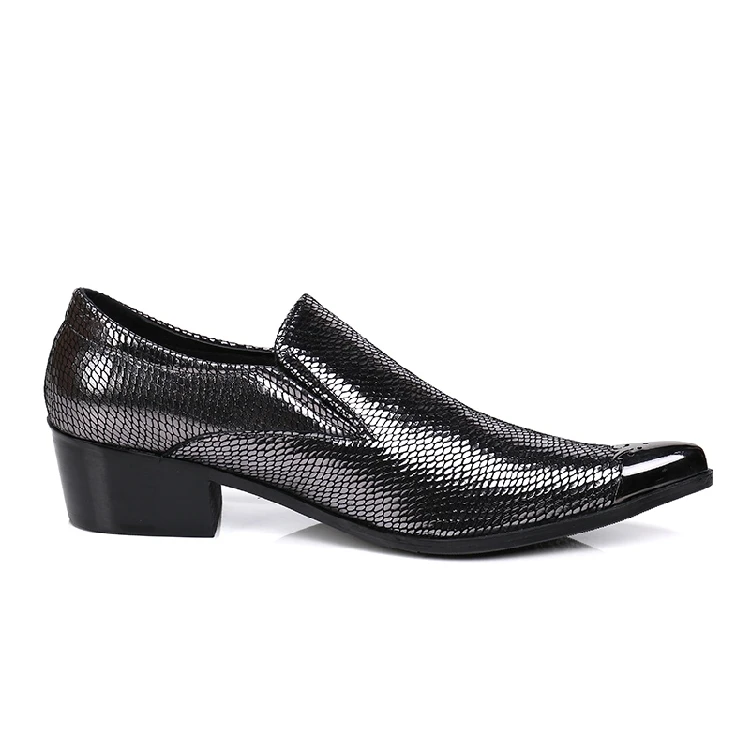 Модные блестящие Мужские модельные туфли Свадебная формальная обувь с острым