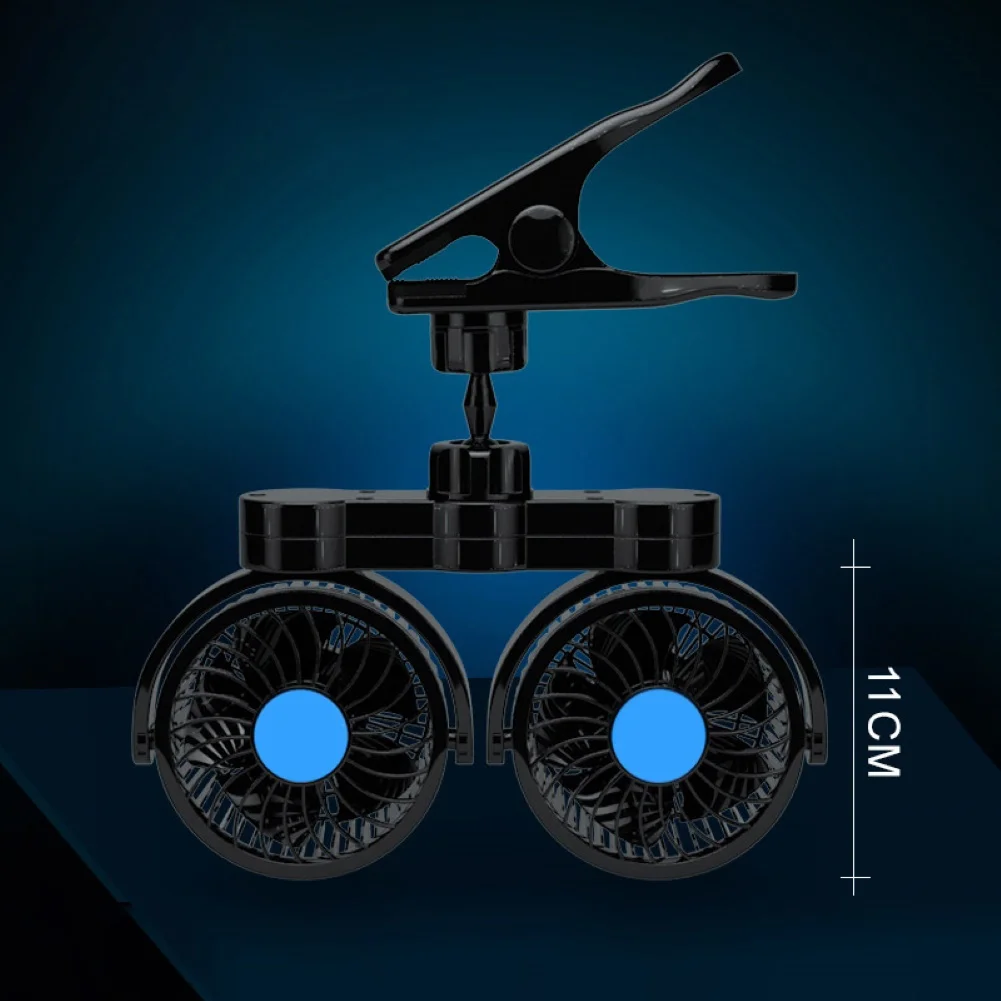 Автомобильный вентилятор с двойной головкой 12/24 в|Обогрев и вентиляторы| |