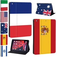 pu leather tablet case for apple ipad 5678thmini 12345ipad 234 national flag pattern drop resistance protective cover