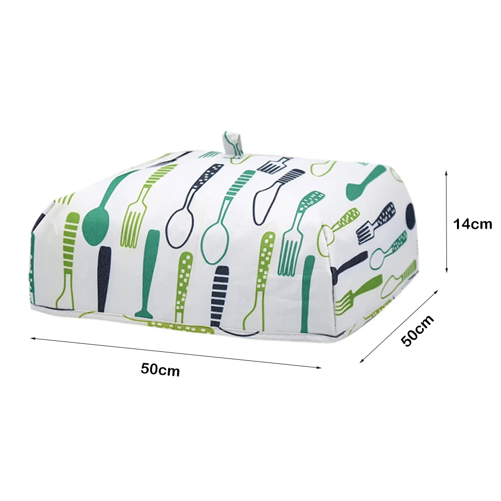 

Freely Folded Dustproof Anti Mosquito Cover Kitchen Foldable Aluminum Foil Cover Keep Warm Insulation Food Vegetable Cover