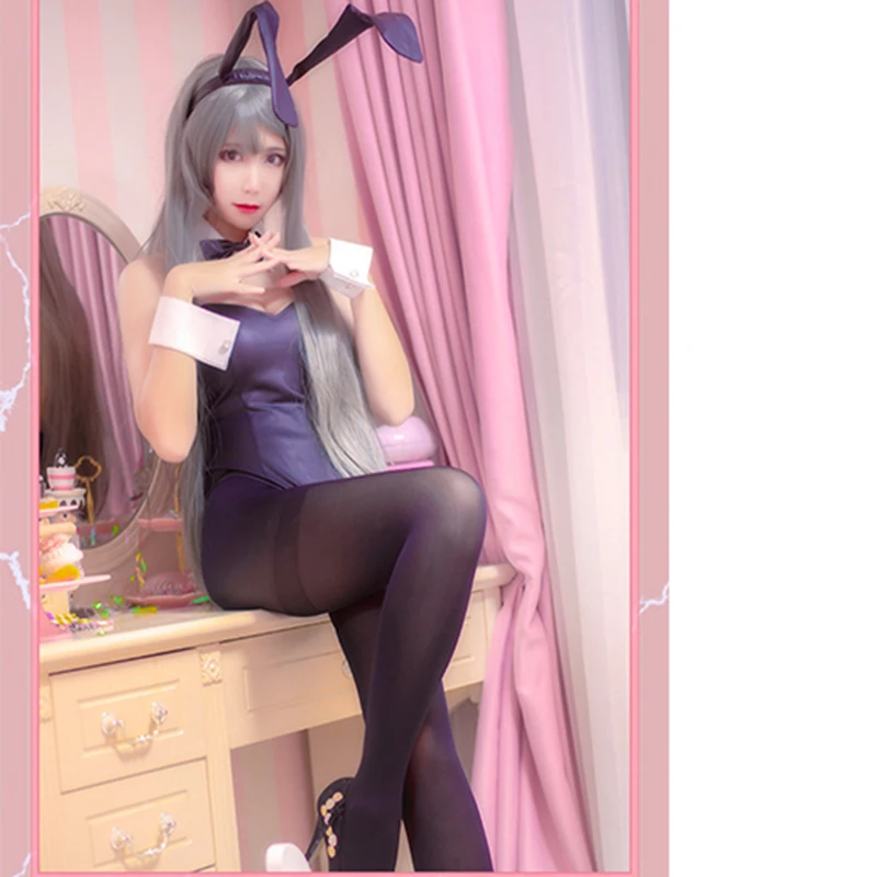 Аниме Rascal Does Not Dream of Bunny Girl Senpai маскарадный костюм МАИ сакуражима сексуальный