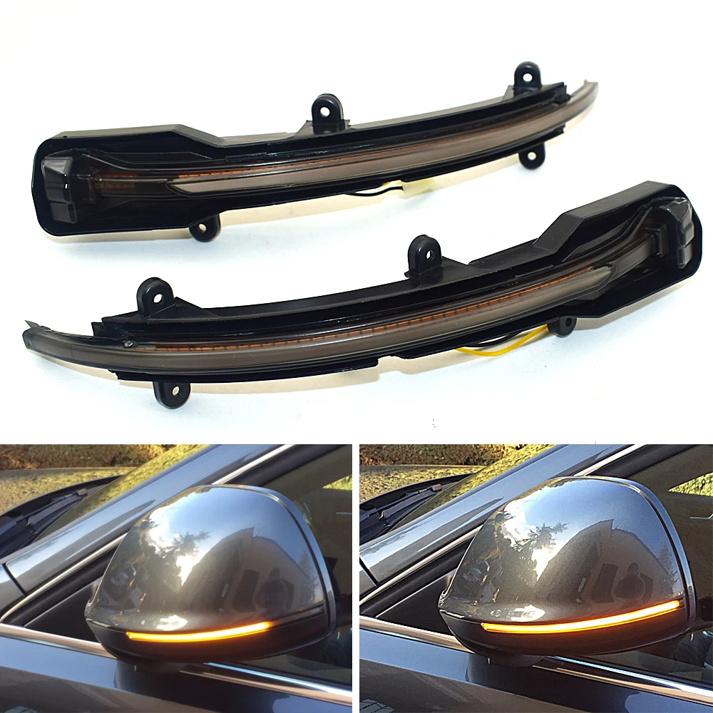 

2 Pcs / Set Dynamic Rear Mirror LED Turn Signal Light For Audi Q5 SQ5 8R 2010 2014 2015 2016 2017 Q7 4L SQ7 Car Accessories