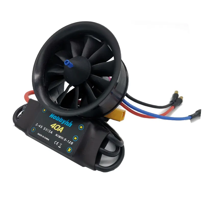 Hobbyhh 40A ESC и 50 EDF с 11 лезвий импеллер 4S 2627 4300KV мотор или 3S 4900KV костюм для Rc струйная