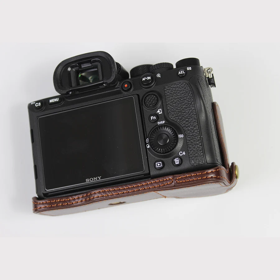 Real Genuine Leather case cover For sony A7R Markiv A7R4 A7RIV A9 MarkII A9M2 camera bag shell With Battery Opening | Электроника