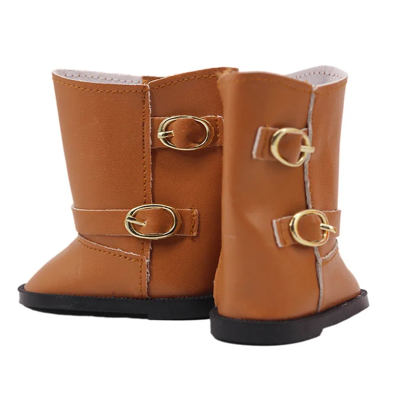 Новая модная кукольная обувь 7 5 см кожаные ботинки для 18 дюймовых американских