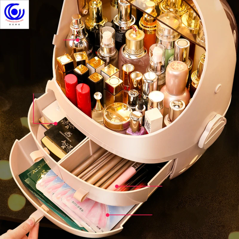 Органайзер для косметических чеков пылезащитный Настольный органайзер хранения