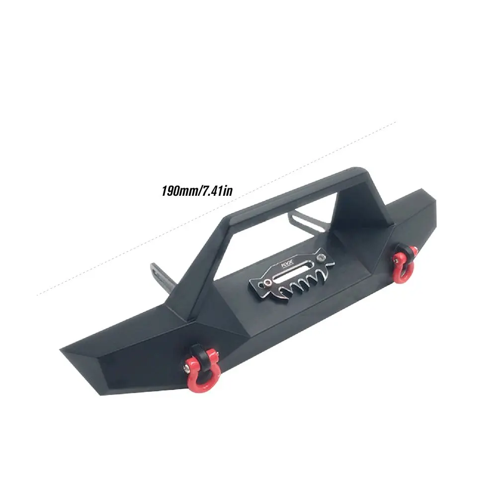 

KYX Racing CNC Alloy Front Bumper Anti-collision with Loop Upgrades Parts for 1/10 RC Crawler Car TRX-4 Accessories