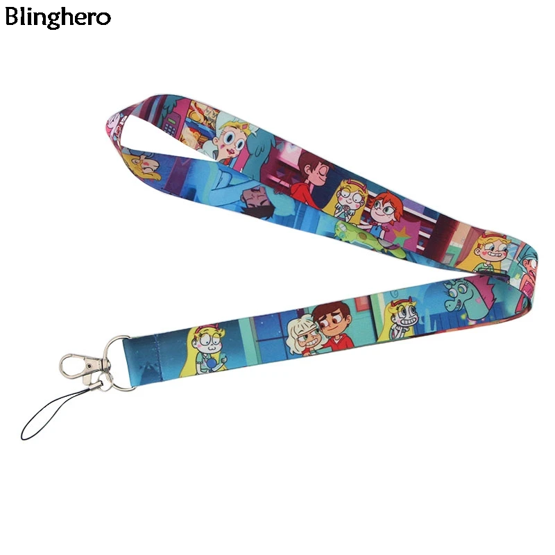 

Blinghero Cartoon Star Lanyard For keys Kawaii Student Card Phone Holder Neck Straps Hang Ropes Cartoon Lovers Kids Gift BH0194