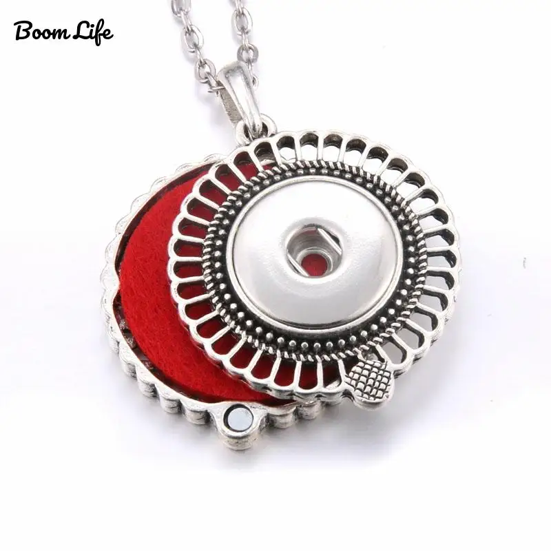 Полые кнопки ювелирные изделия ожерелья Арома ароматерапия с парфюмом медальон