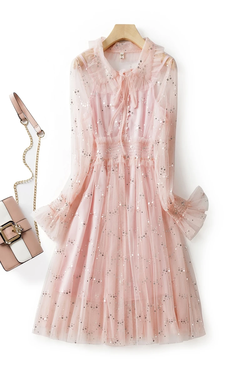 

Dress with Coat Two Piece French New Dress Lady Fairy Super Fairy Autumn and Winter Bottom with Skirt