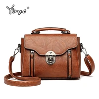 vintage casual flap shoulder bags for women high quality pu leather small crossbody bag zipper decorative handbags and purses