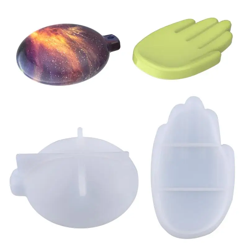 

DIY Hand Storage Tray Pendant Mold Epoxy Resin Molds Silicone Mould Dried Flower Resin Decorative Craft for Jewelry