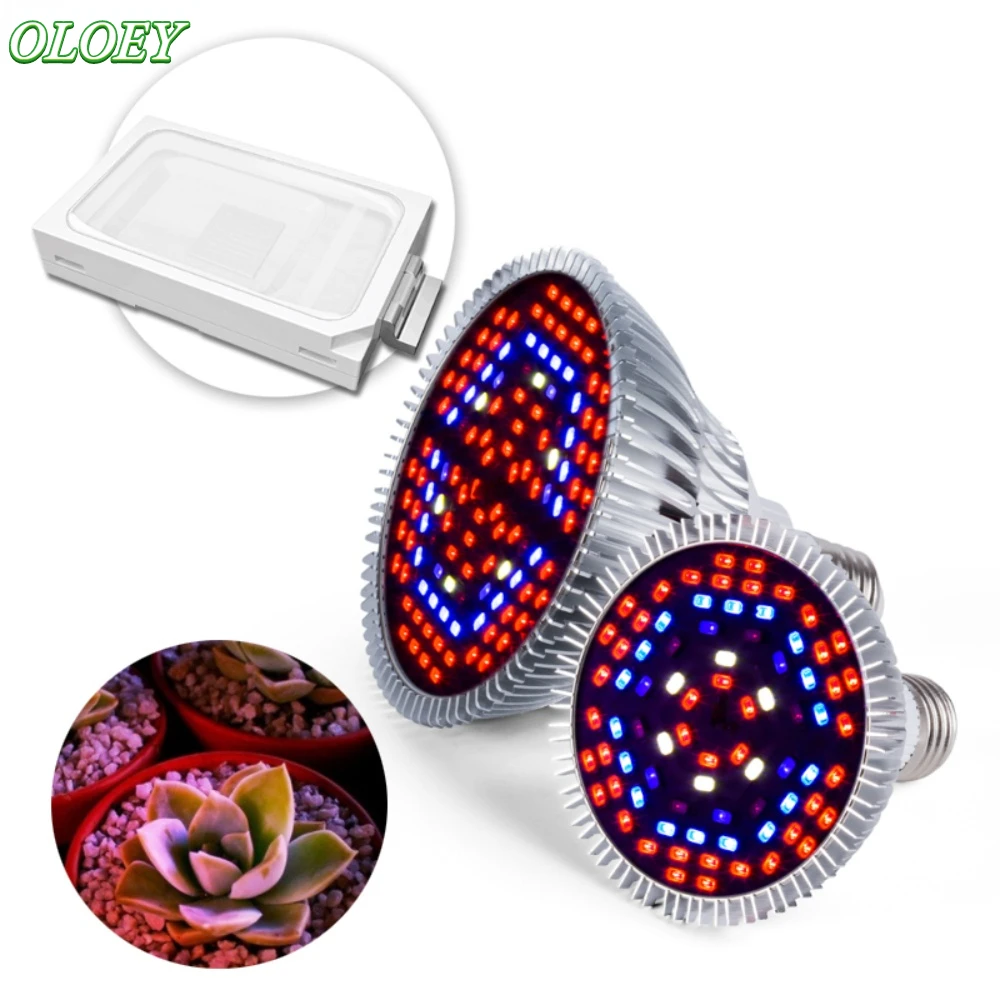 

E27 LED Full Spectrum Plant Grow Light Bulb Seedling Greenhouse Growth Lamp Waterproof and Heat Dissipation 40/78/120/150 leds