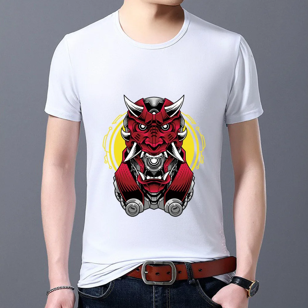 

T-shirt Men's Street Style Fashion Monster Pattern Printing Youth Short-sleeved Summer Classic Casual O-neck Men's Top T-shirt