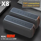 Динамик XDOBO X8, Bluetooth Колонка высокой мощности, 60 Вт, IPX5 Водонепроницаемая Переносная колонка, супер бас, DSP сабвуфер, музыкальный центр, звуковая панель 100%