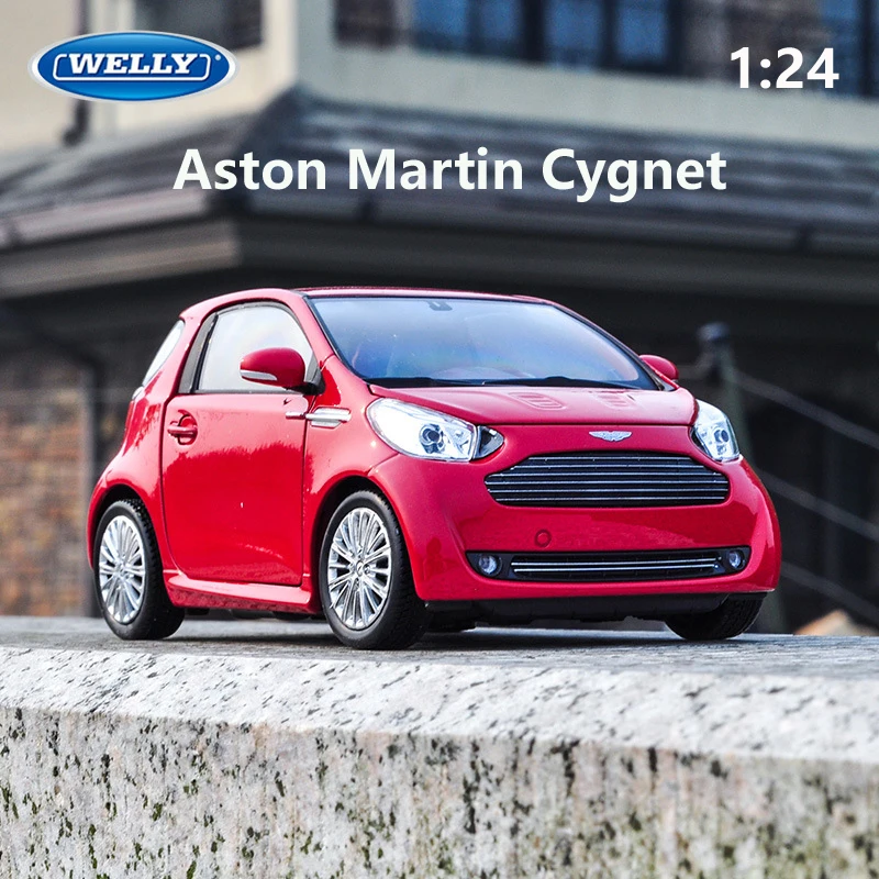 WELLY литая в масштабе 1:24 машина Aston Martin Cygnet симулятор классический сплав миникар