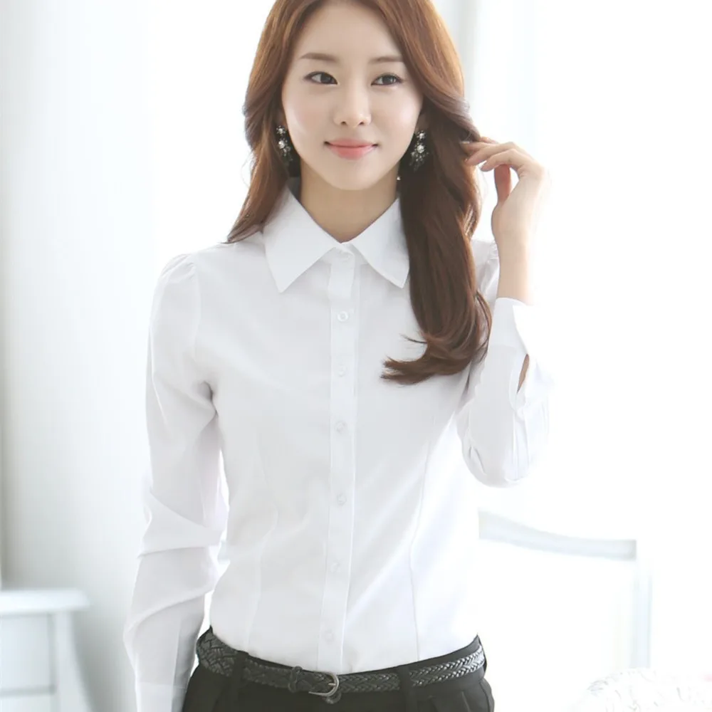 Blouses Cardigans Brand Women Tops White OL Office Clothes Woman Blusas Femininas Casual Female Blouse Shirts | Женская одежда