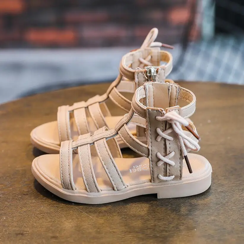 Сандалии для девочек 2021 летние детские сандалии гладиаторы ботинки с бантом на